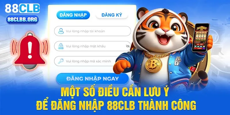 Một số điều cần lưu ý để đăng nhập 88CLB thành công